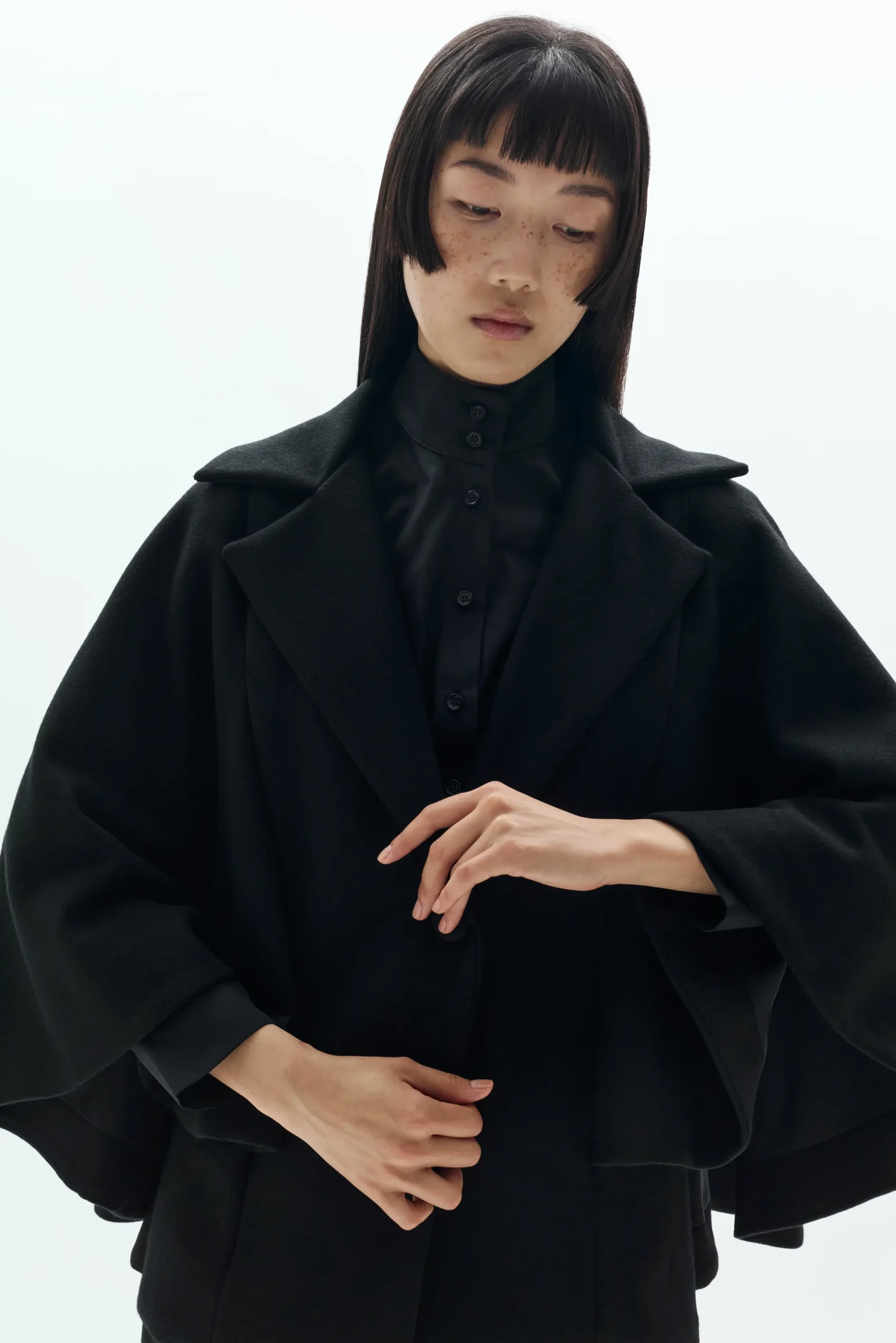 Layered Cape Jacket