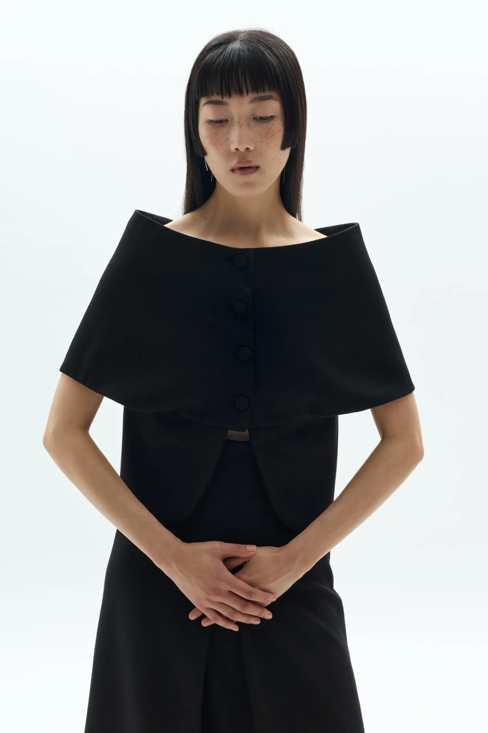 Structured Off-Shoulder Vest